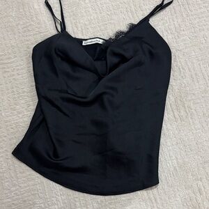 Abercrombie black lace cami XS